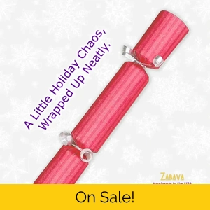 Cranberry Pinstripe - DIY Cracker Kit - Set of 6